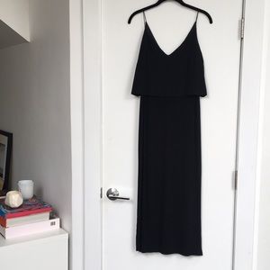 Sandro Paris Black Silk Dress